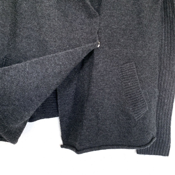 Ethereal Paper Crane Gray Knit Cardigan Sweater - Picture 4 of 8